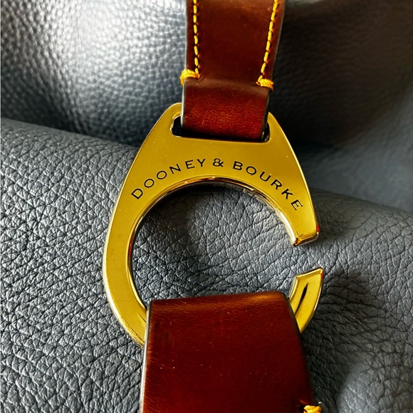 Dooney and Burke Stylish Blue Leather Shoulder Bag - Picture 2 of 10